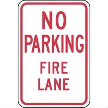 Accuform TRAFFIC SIGN NO PARKING FIRE LANE 18 in FRP126RA